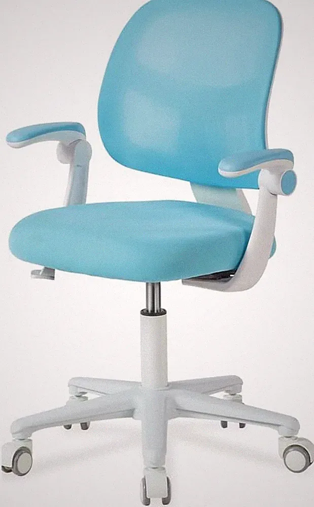 Adjustable Ergonomic Kids Desk Chair for Ages 4-12, Light Blue