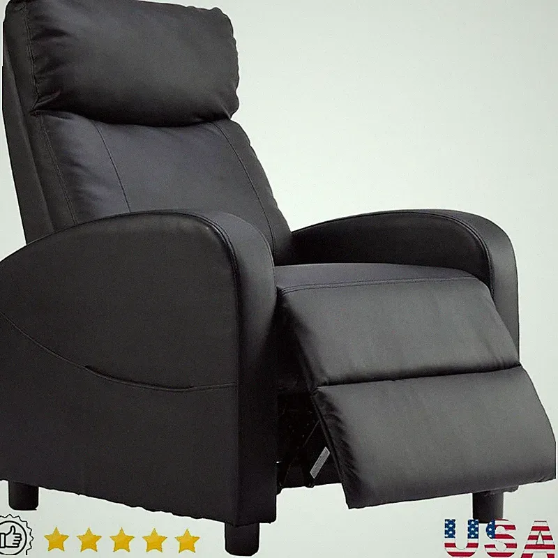 Adjustable Reclining Chair W/ Footrest Comfortable Ergonomic Design Relaxation