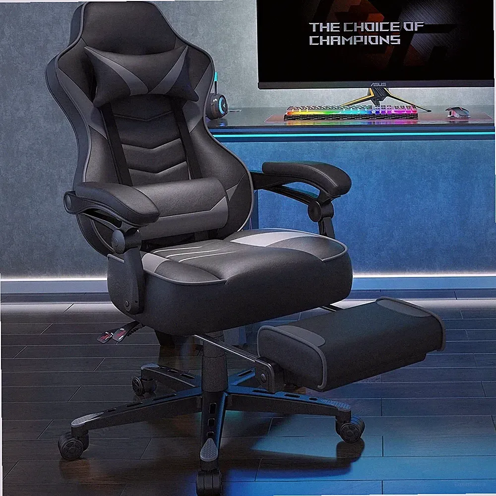 ELECWISH Gaming Chair: Ergonomic Swivel Recliner Office Seat with Lumbar Support