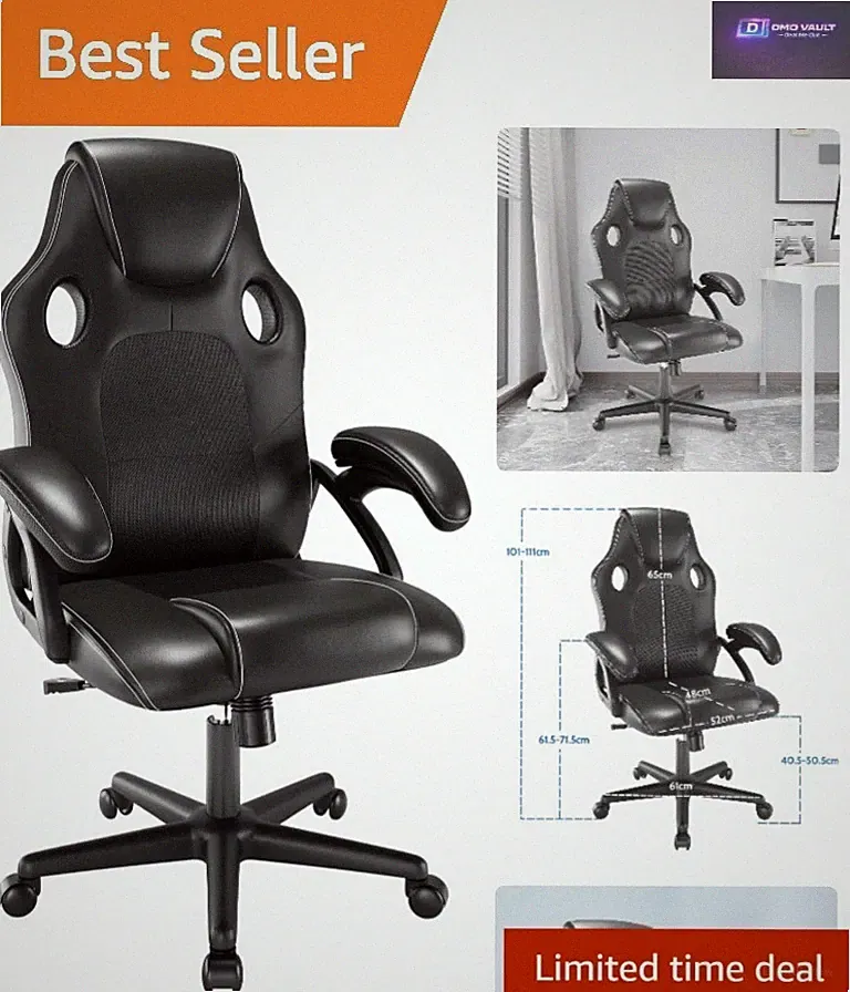 High-Performance Gaming Chair - Ergonomic Design, Swivel & Recline Function