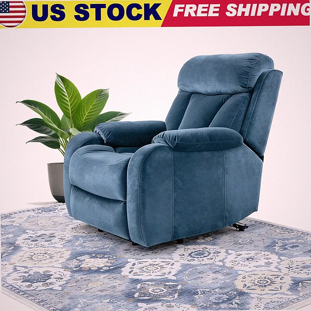 Power Lift Recliner Chair Ergonomic Fabric sofa, Retractable Footrest ,Comfort